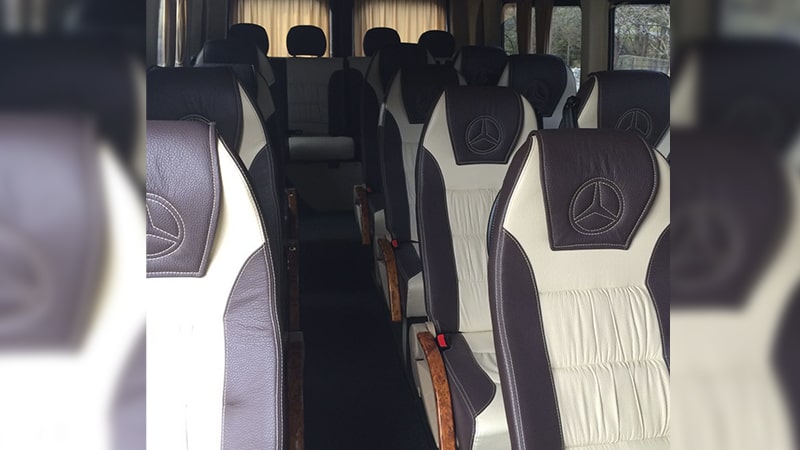 Аренда Mercedes-Benz Sprinter в Красной Поляне. Фото салона.